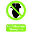 download Anti Nuclear Weapons Sign clipart image with 90 hue color