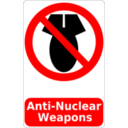 download Anti Nuclear Weapons Sign clipart image with 0 hue color