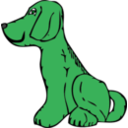 download Dog Side View clipart image with 90 hue color