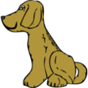 download Dog Side View clipart image with 0 hue color