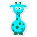 download New Cartoon Giraffe clipart image with 135 hue color