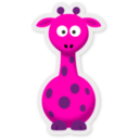 download New Cartoon Giraffe clipart image with 270 hue color