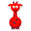download New Cartoon Giraffe clipart image with 315 hue color