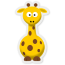 download New Cartoon Giraffe clipart image with 0 hue color