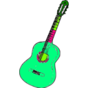 download Guitarra Colombia clipart image with 90 hue color
