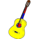 download Guitarra Colombia clipart image with 0 hue color
