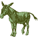 download Donkey clipart image with 45 hue color