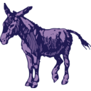 download Donkey clipart image with 225 hue color