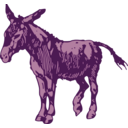 download Donkey clipart image with 270 hue color