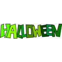download Halloween Logo clipart image with 180 hue color