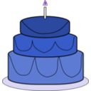 download Cake clipart image with 225 hue color
