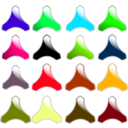 download Gloss Buttons clipart image with 90 hue color