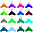 download Gloss Buttons clipart image with 225 hue color