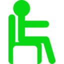 download Man In Chair clipart image with 90 hue color
