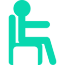 download Man In Chair clipart image with 135 hue color