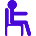 download Man In Chair clipart image with 225 hue color