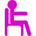 download Man In Chair clipart image with 270 hue color