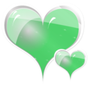 download Couple Of Hearts clipart image with 135 hue color
