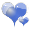 download Couple Of Hearts clipart image with 225 hue color