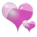 download Couple Of Hearts clipart image with 315 hue color