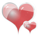 download Couple Of Hearts clipart image with 0 hue color