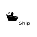 download S For Ship clipart image with 180 hue color