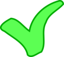 Green Ok Success Symbol