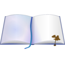 download Book clipart image with 180 hue color