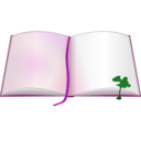 download Book clipart image with 270 hue color
