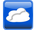 Cloud Computing Button Glossy Nube Computo Brilloso