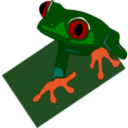 download Red Eyed Frog clipart image with 0 hue color