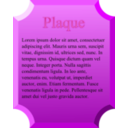 download Plaque clipart image with 270 hue color