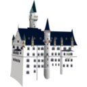 download Neuschwanstein Castle clipart image with 0 hue color