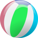 download Beach Ball clipart image with 135 hue color