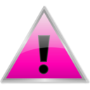 download Warning Icon clipart image with 270 hue color