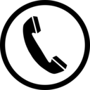 download Phone Sign clipart image with 180 hue color