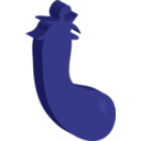 download Eggplant clipart image with 315 hue color
