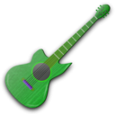 download Wooden Guitar clipart image with 90 hue color
