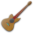 download Wooden Guitar clipart image with 0 hue color