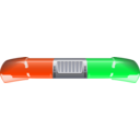 download Police Car Light Bar clipart image with 135 hue color