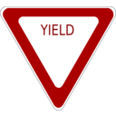 download Yield Road Sign clipart image with 0 hue color