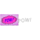 download Pow Comic Book Sound Effect clipart image with 270 hue color