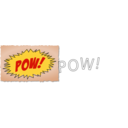 download Pow Comic Book Sound Effect clipart image with 0 hue color