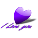 download I Love You 5 clipart image with 270 hue color