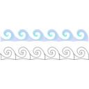 download Waves clipart image with 0 hue color