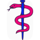 download Caduceus clipart image with 180 hue color