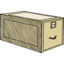download One Drawer Wooden Case clipart image with 0 hue color