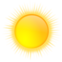 download Weather Icon Sunny clipart image with 0 hue color
