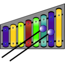 download Xylophone Colourful clipart image with 45 hue color