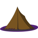 download Blue Ridge Tent clipart image with 180 hue color